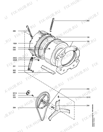 Взрыв-схема стиральной машины Aeg LAV66809 - Схема узла Functional parts 267